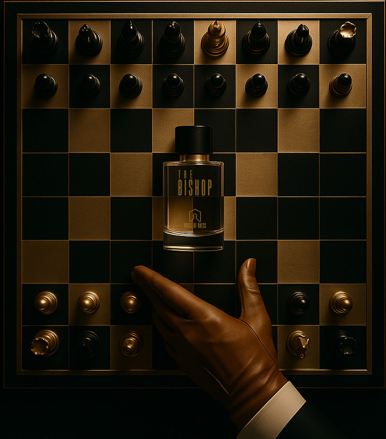 luxury perfume, chess inspired fragrance, The Bishop perfume, niche unisex scent, long lasting eau de parfum, Grasse crafted fragrance, sustainable perfume brand, collectible perfume bottle, House of Chess, House of Chess perfumes